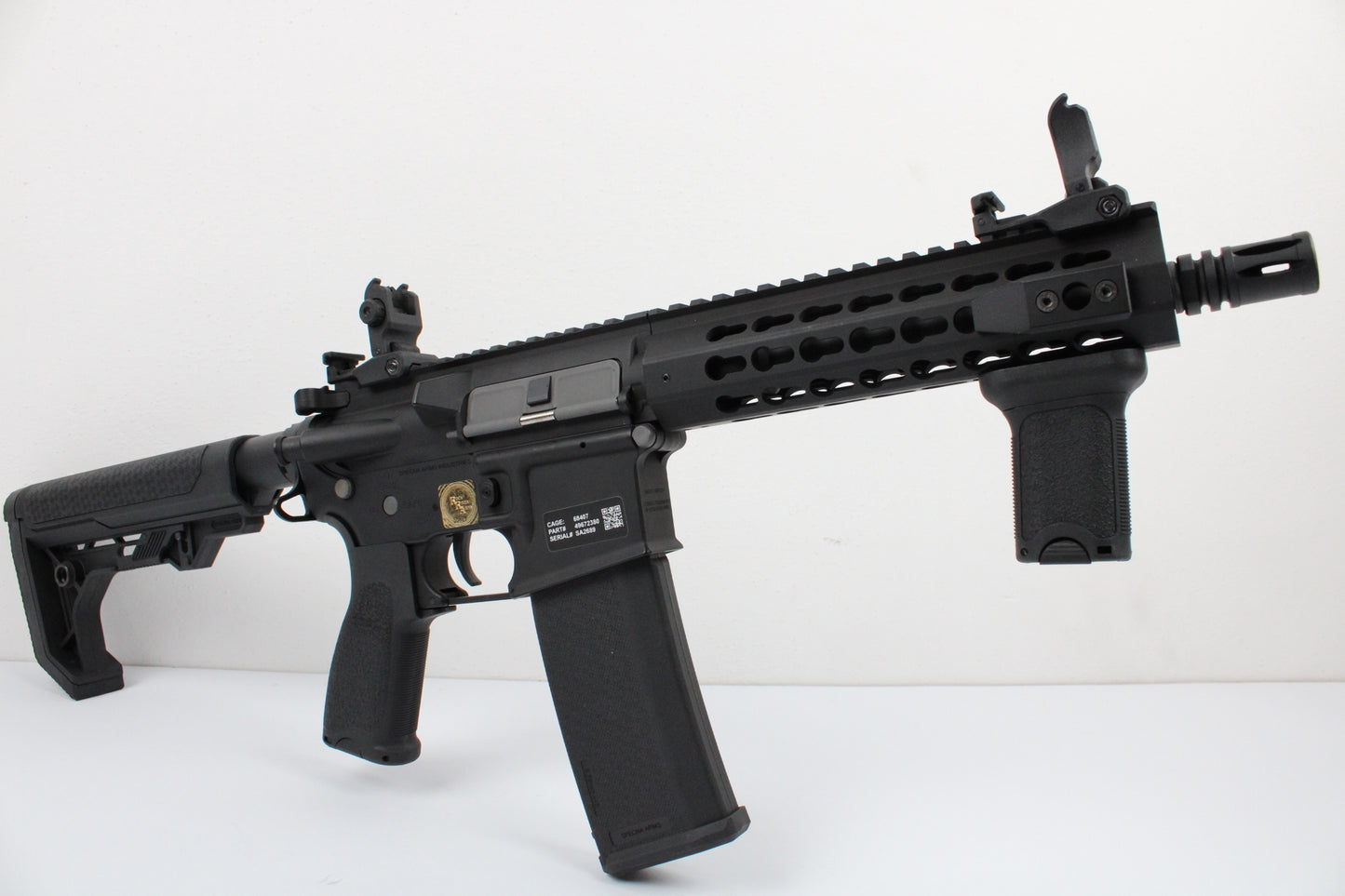 SA-E08 EDGE RRA M4 ELECTRIC RIFLE, RIS KEYMOD CARBINE, SPECNA ARMS BLACK (SPE-01-033911)