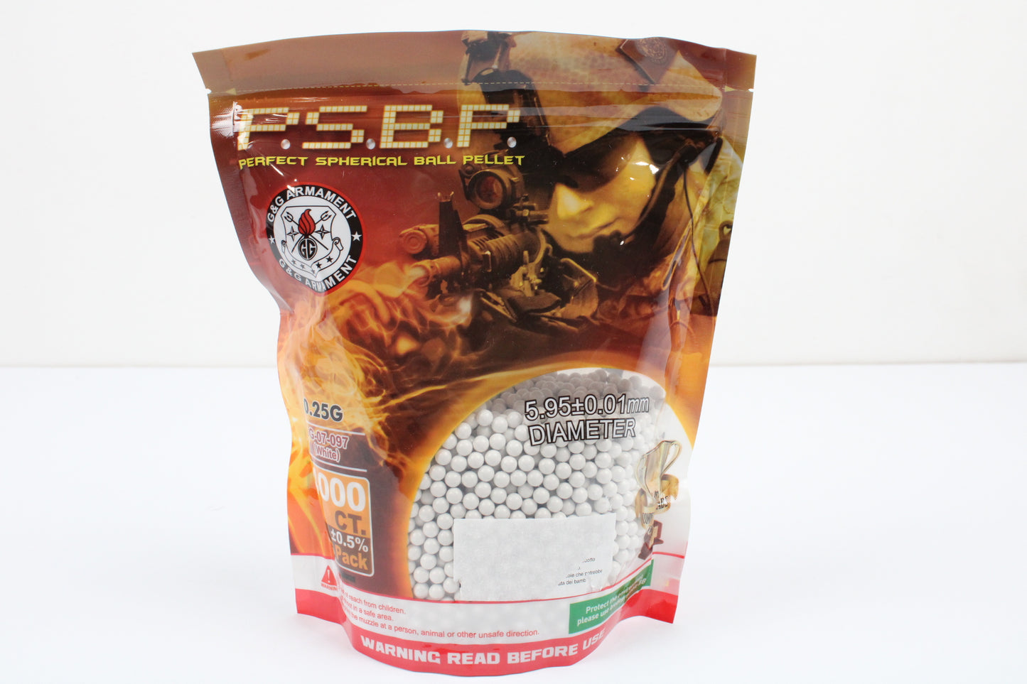 G&G ARMAMENT PRECISION 0.25 WHITE PELLETS (PERFECT 0.25)