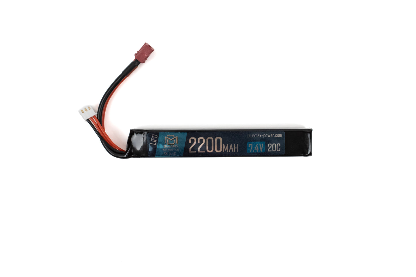 BATTERIA LIPO CONNETTORE DEANS 7.4v X 2200mah 20c STICK BLUEMAX-POWER (bmp-7.4x2200-ds-stk)