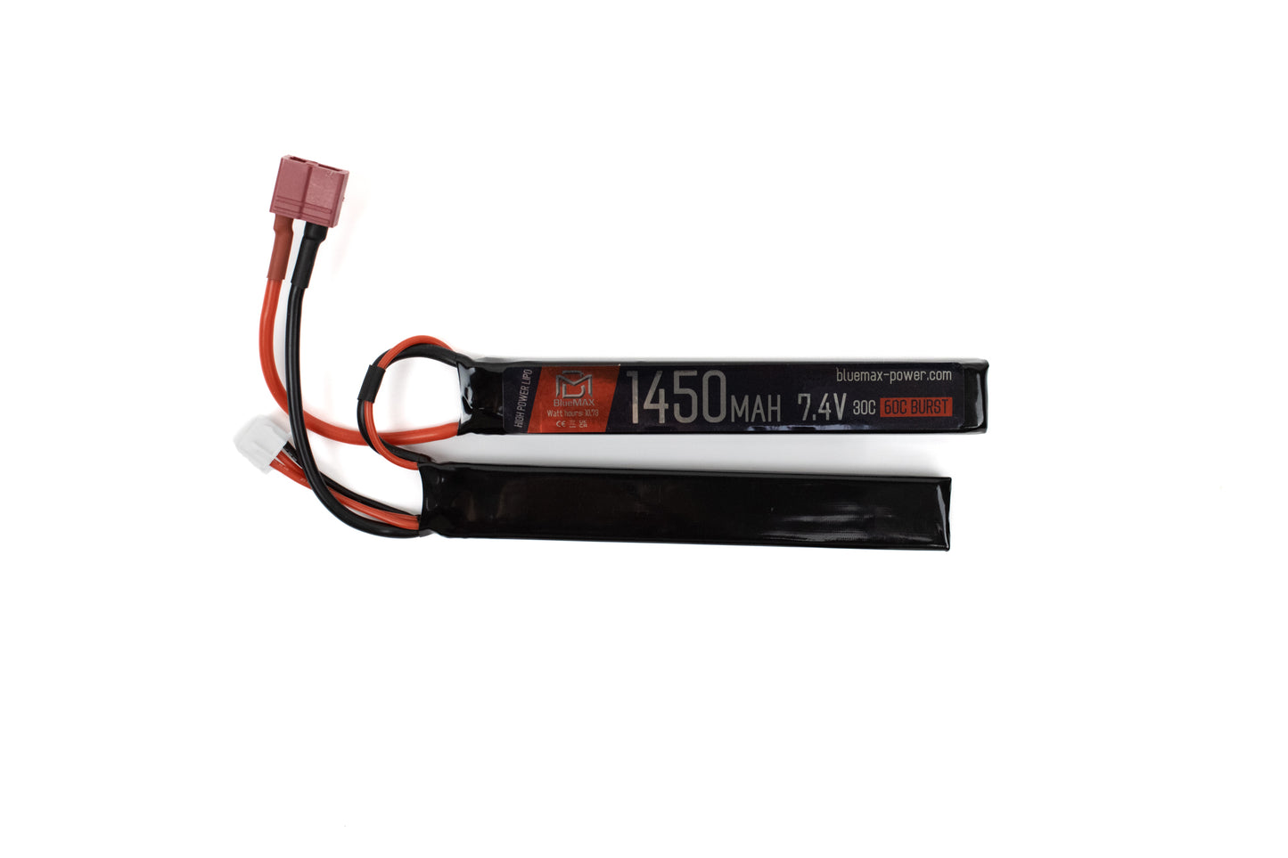 BATTERIA LIPO CONNETTORE DEANS 7.4.v X 1450mah 30c CQB BLUEMAX-POWER (bmp-7.4x1450-ds-cqb)