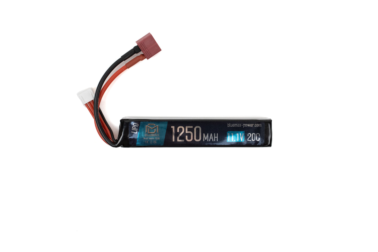 BATTERIA LIPO CONNETTORE DEANS 11.1v X 1250mah 20c STICK BLUEMAX-POWER (bmp-11.1x1250-ds-stk)