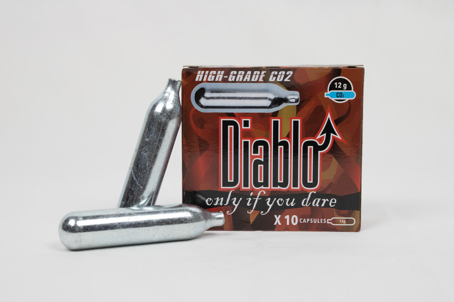 BOMBOLETTE DI CO2 DIABLO, CONFEZIONE DA 10PZ (C10DIABLO)