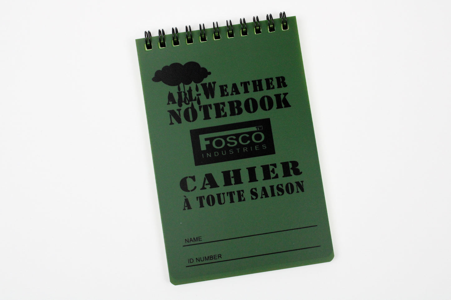 NOTEBOOK WATERPROOF LARGE COLORE VERDE, 101 INC (INC-419231)